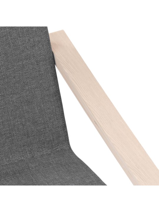 Relaxační židle tmavě šedá textil