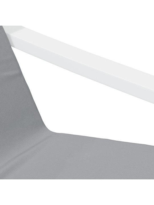 Relaxační židle světle šedá textil