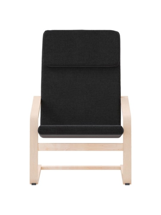 Relaxační židle černá textil