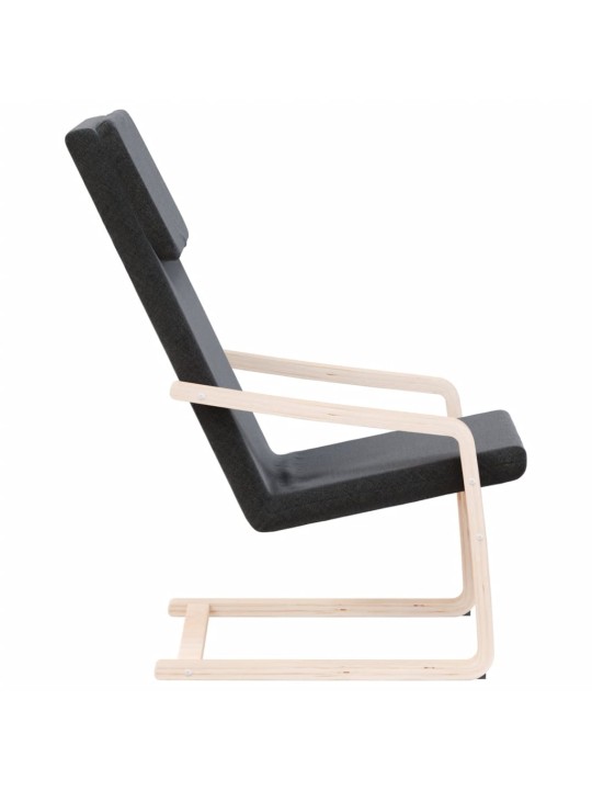 Relaxační židle černá textil