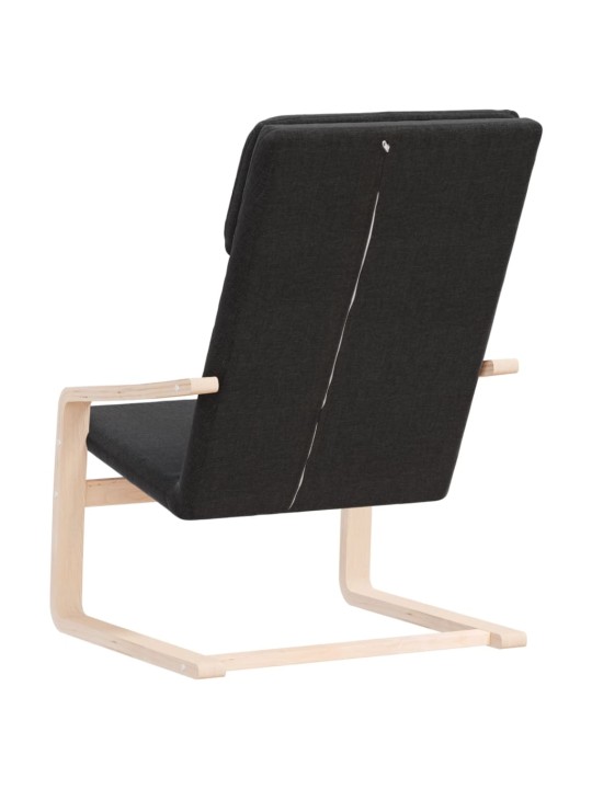 Relaxační židle černá textil