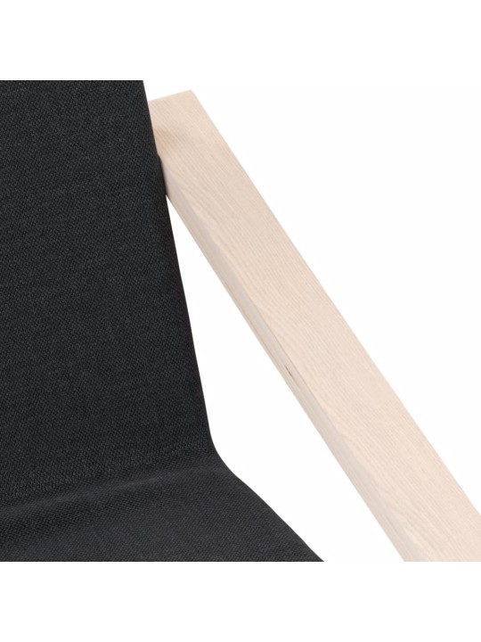 Relaxační židle černá textil