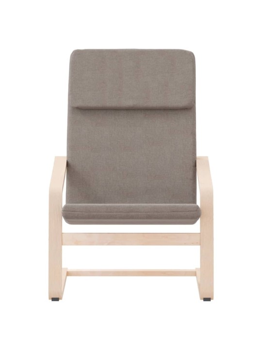 Relaxační židle taupe textil