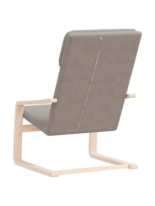 Relaxační židle taupe textil