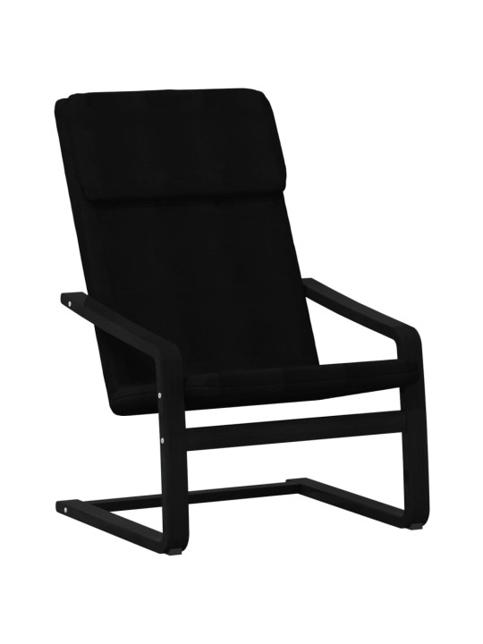 Relaxační židle černá textil
