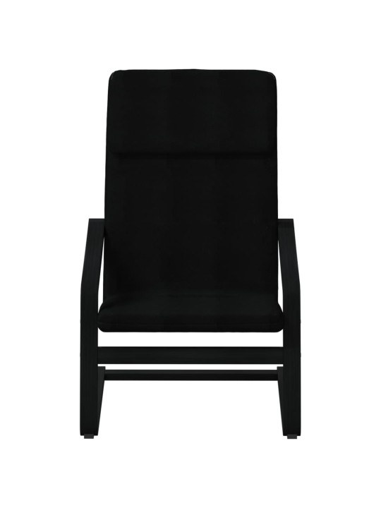 Relaxační židle černá textil