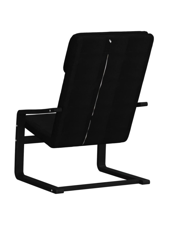 Relaxační židle černá textil