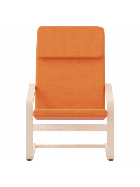 Relaxační židle tmavě žlutá textil