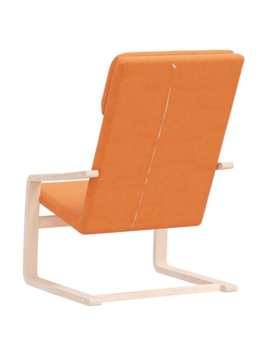 Relaxační židle tmavě žlutá textil