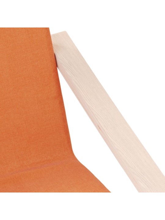 Relaxační židle tmavě žlutá textil