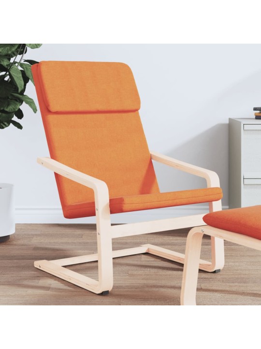 Relaxační židle tmavě žlutá textil