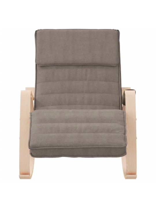 Houpací křeslo taupe textil