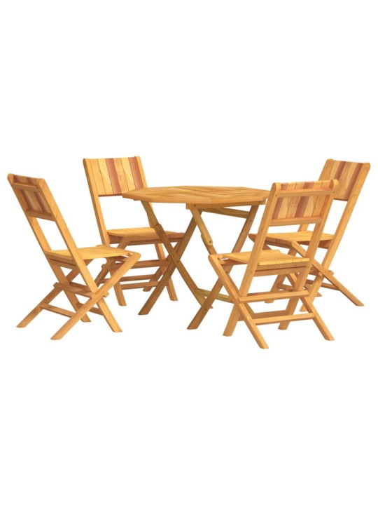 5dílný zahradní jídelní set masivní teakové dřevo