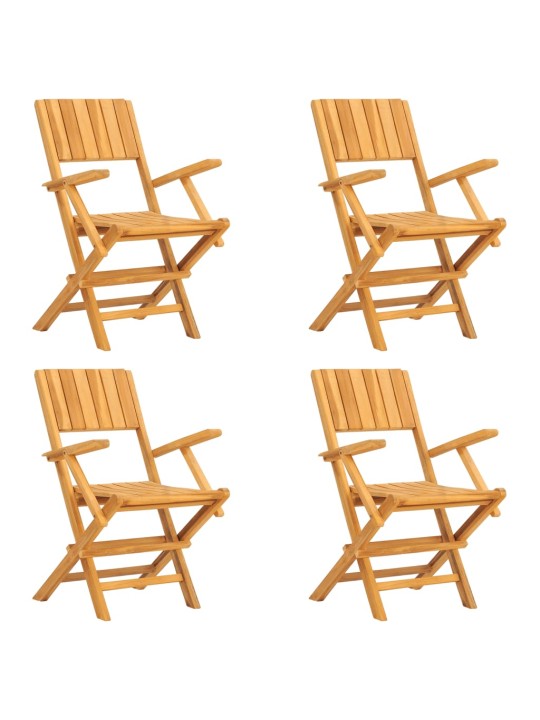 5dílný zahradní jídelní set masivní teakové dřevo