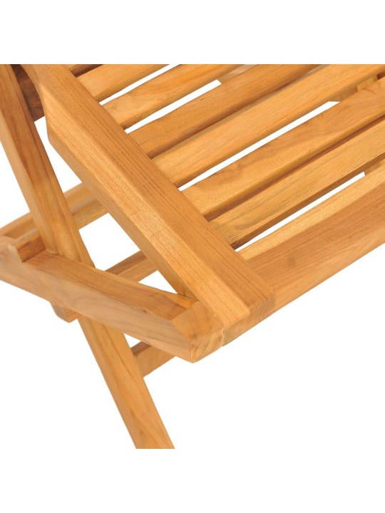 Skládací zahradní židle 4 ks 47x63x90 cm masivní teakové dřevo