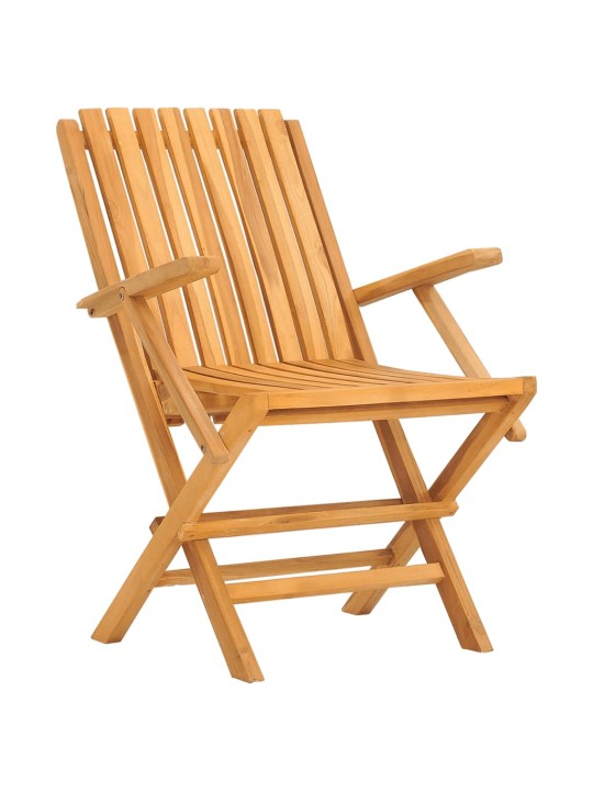 Skládací zahradní židle 6 ks 61x67x90 cm masivní teakové dřevo