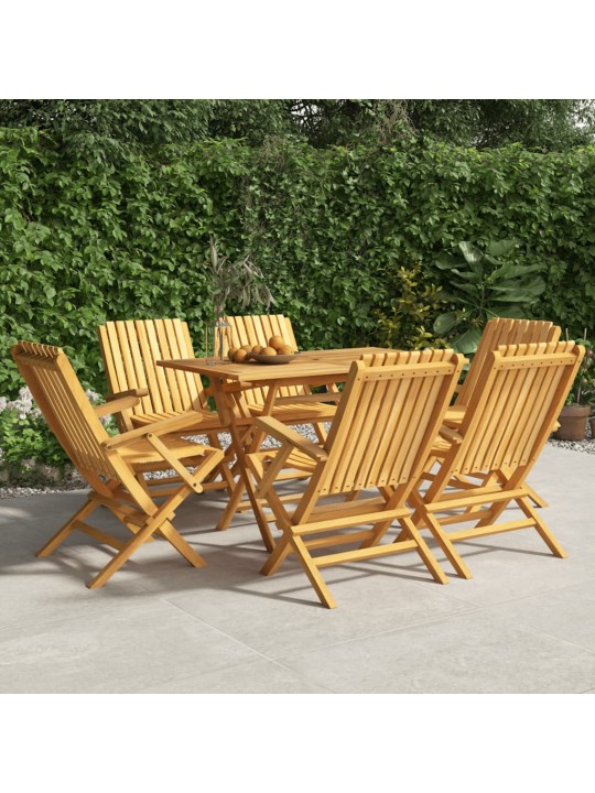 Skládací zahradní židle 6 ks 61x67x90 cm masivní teakové dřevo