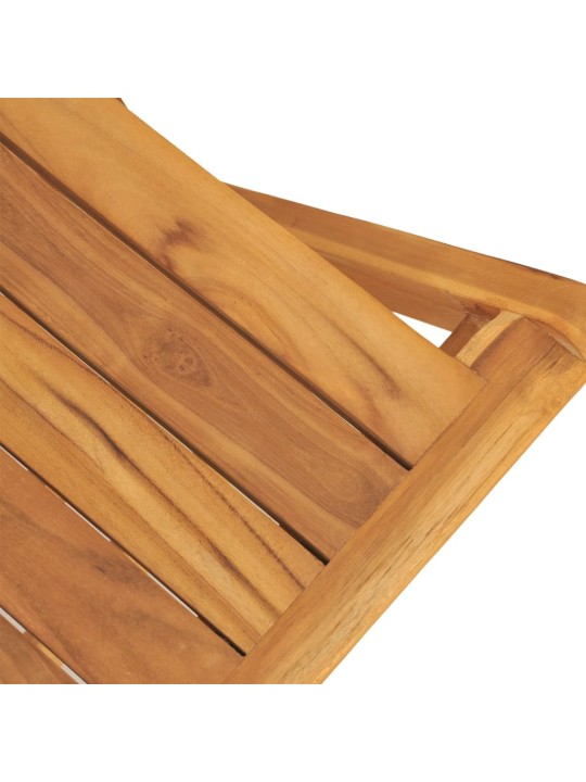 Skládací zahradní židle 4 ks 47x61x90 cm masivní teakové dřevo