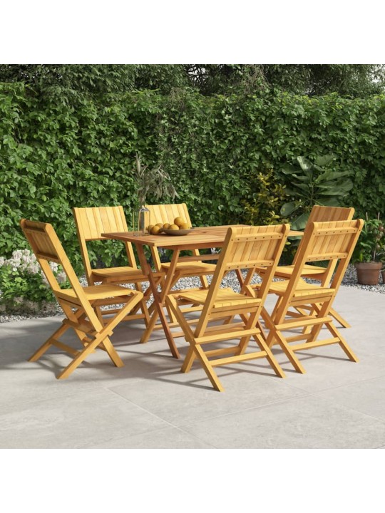 Skládací zahradní židle 6 ks 47x61x90 cm masivní teakové dřevo
