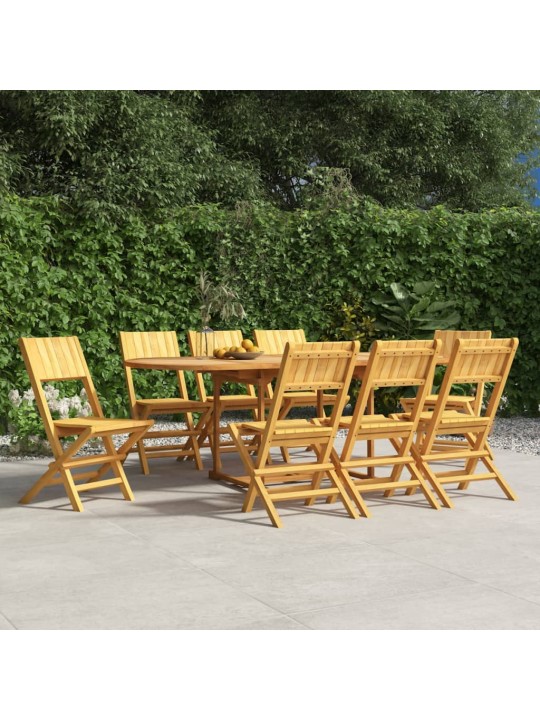 Skládací zahradní židle 8 ks 47x61x90 cm masivní teakové dřevo