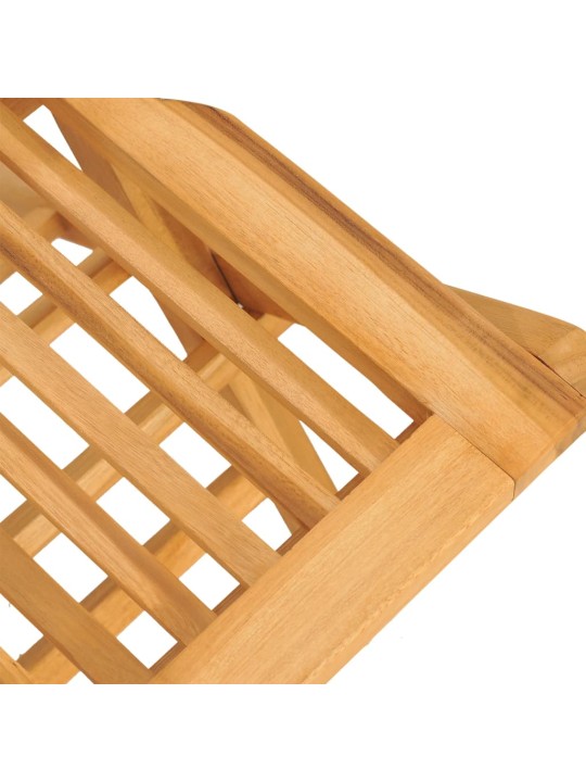 Skládací zahradní židle 4 ks 47x62x90 cm masivní teakové dřevo