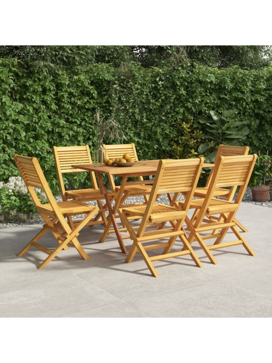 Skládací zahradní židle 6 ks 47x62x90 cm masivní teakové dřevo