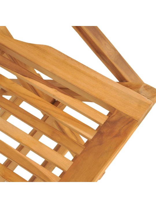 Skládací zahradní židle 6 ks 55x62x90 cm masivní teakové dřevo