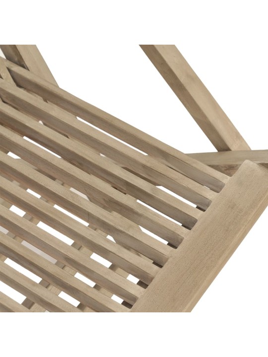 Skládací zahradní židle 8 ks šedé 56 x 61 x 89 cm masivní teak