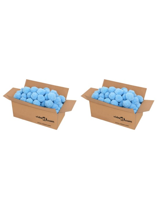Filtrační kuličky do bazénu modré 1 400 g polyethylen