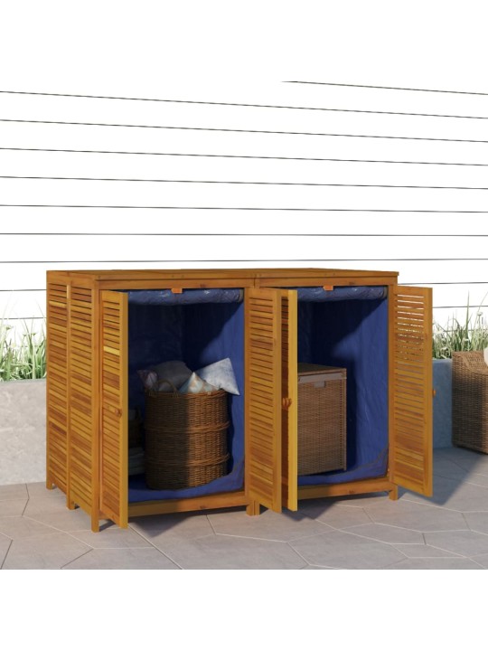 Zahradní úložný box 140 x 87 x 104 cm masivní akáciové dřevo