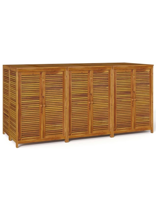 Zahradní úložný box 210 x 87 x 104 cm masivní akáciové dřevo