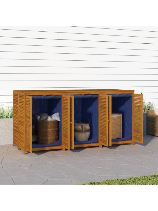 Zahradní úložný box 210 x 87 x 104 cm masivní akáciové dřevo