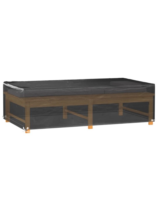 Plachty na zahradní nábytek 2 ks s 8 očky 125x70x35 cm obdélník