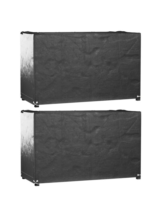 Plachty na zahradní nábytek 2 ks s 8 očky 170x94x70 cm obdélník