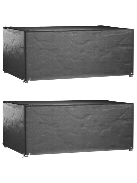 Plachty na zahradní nábytek 2 ks s 8 očky 180x122x75cm obdélník