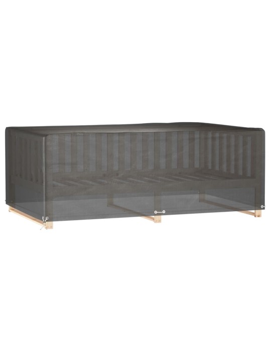 Plachty na zahradní nábytek 2 ks 12 oček 213x132x75 cm obdélník