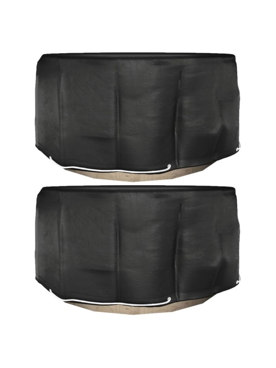 Plachty na zahradní nábytek 2 ks 10 oček Ø 230 x 90 cm kulaté