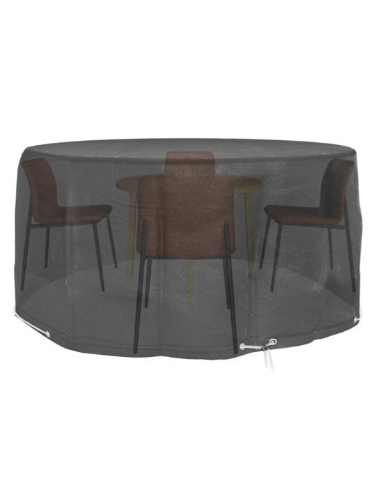 Plachty na zahradní nábytek 2 ks 10 oček Ø 230 x 90 cm kulaté