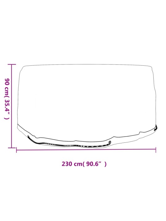 Plachty na zahradní nábytek 2 ks 10 oček Ø 230 x 90 cm kulaté