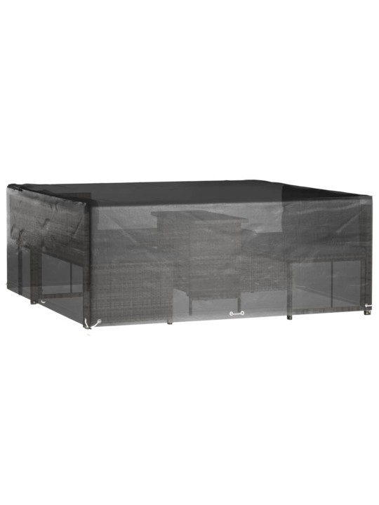 Plachty na zahradní nábytek 2 ks 16 oček 250x250x90 cm čtverec