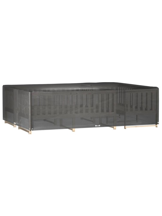 Plachty na zahradní nábytek 2 ks 16 oček 300x200x75 cm obdélník