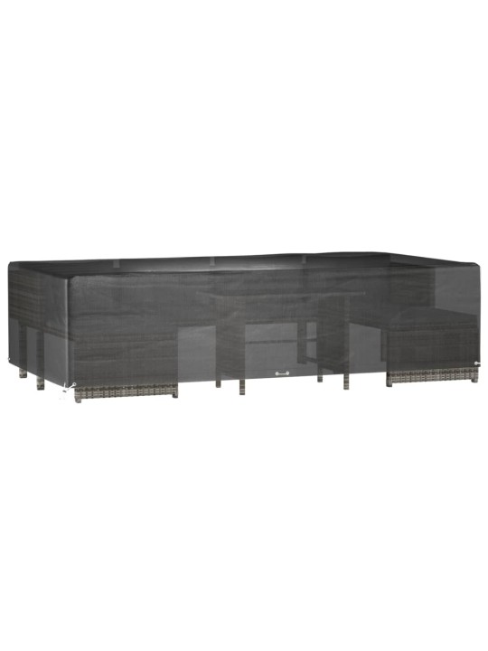 Plachty na zahradní nábytek 2 ks 12 oček 315x160x75 cm obdélník