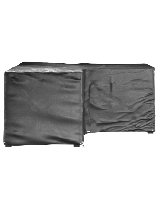 Plachty na zahradní nábytek tvar L 2 ks 12 oček 185x185x90 cm