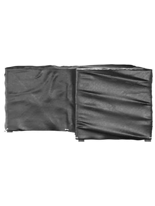 Plachty na zahradní nábytek tvar L 2 ks 12 oček 185x185x90 cm