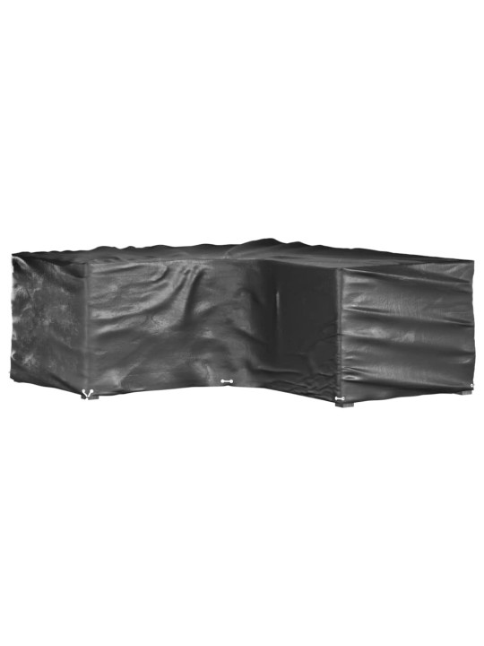 Plachty na zahradní nábytek tvar L 2 ks 16 oček 215x215x70 cm
