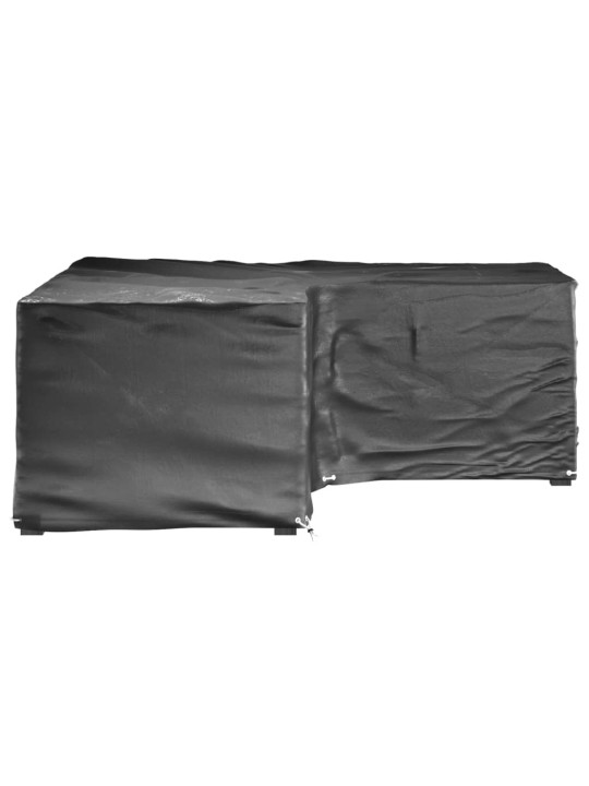 Plachty na zahradní nábytek tvar L 2 ks 16 oček 215x215x70 cm