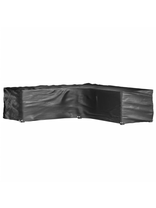 Plachty na zahradní nábytek tvar L 2 ks 16 oček 250x250x70 cm