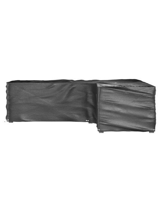 Plachty na zahradní nábytek tvar L 2 ks 16 oček 250x250x70 cm