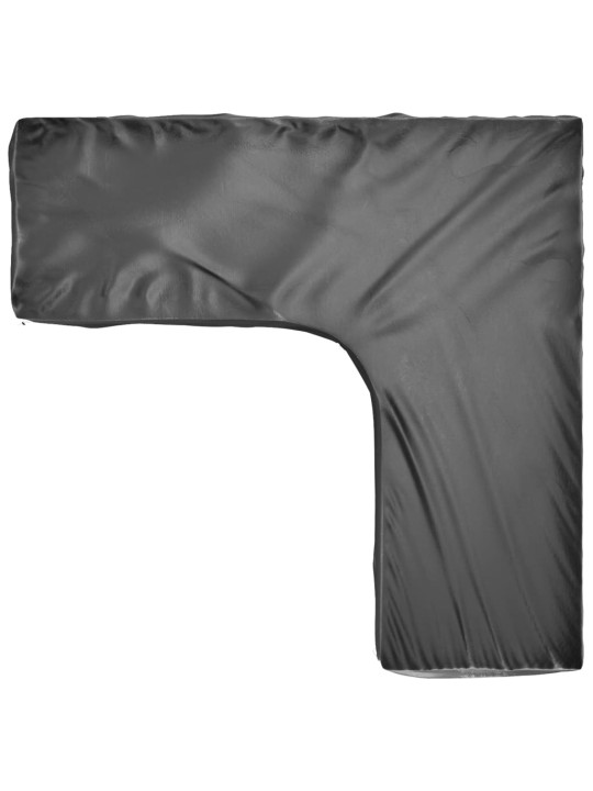 Plachty na zahradní nábytek tvar L 2 ks 16 oček 250x250x70 cm