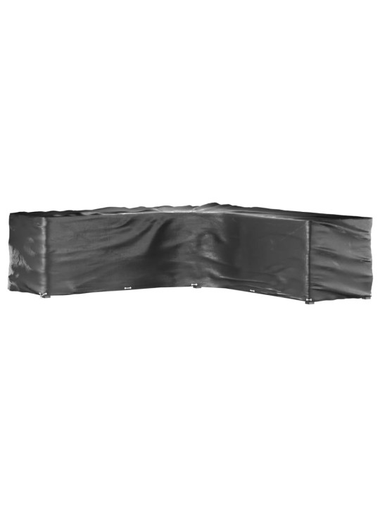 Plachty na zahradní nábytek tvar L 2 ks 20 oček 300x300x90 cm